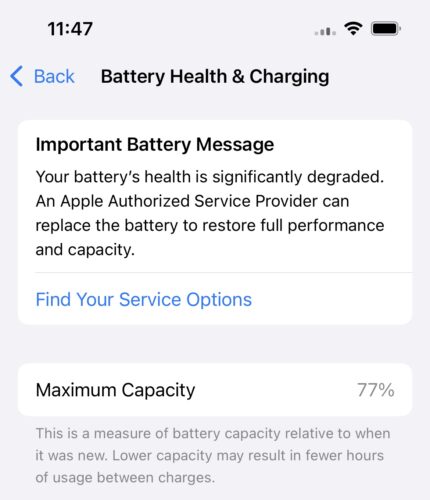 battery health