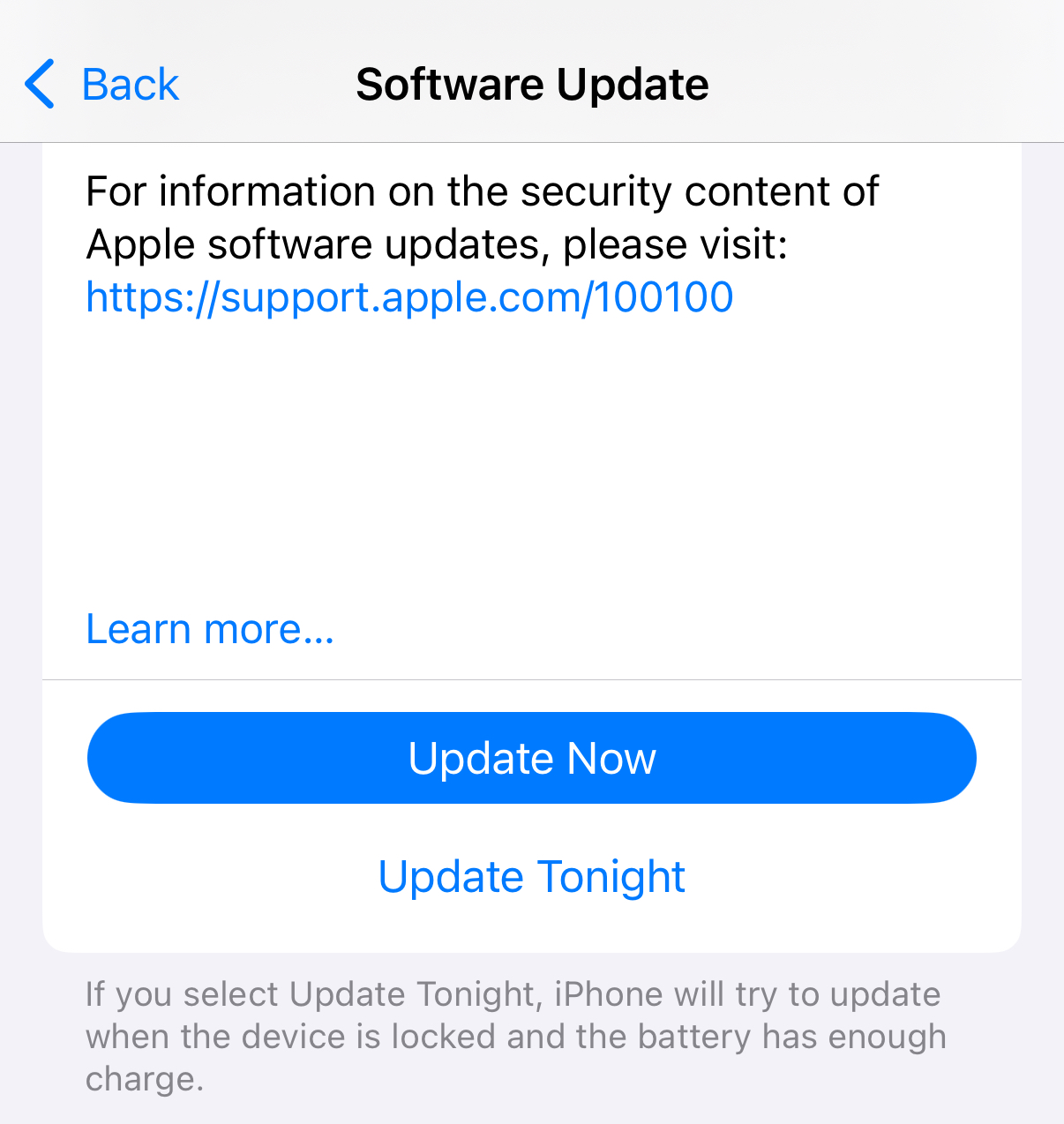 iphone software update