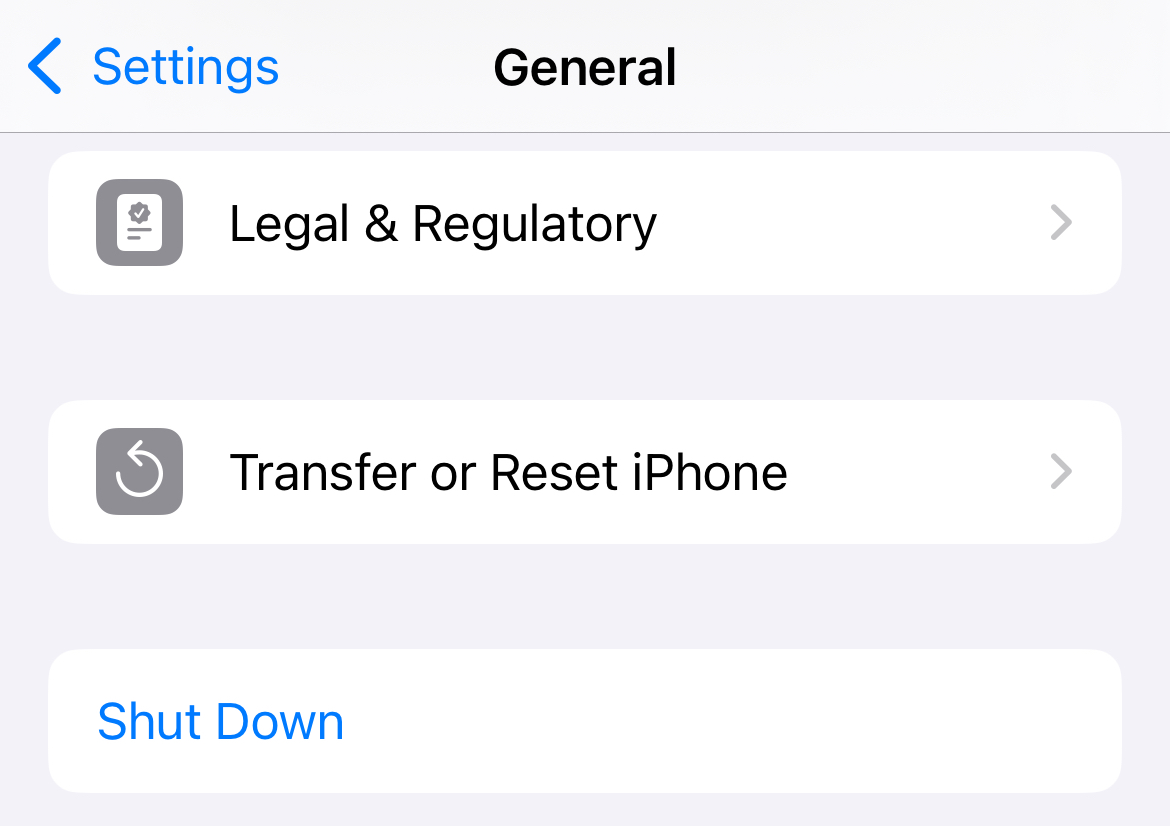 iphone shutdown
